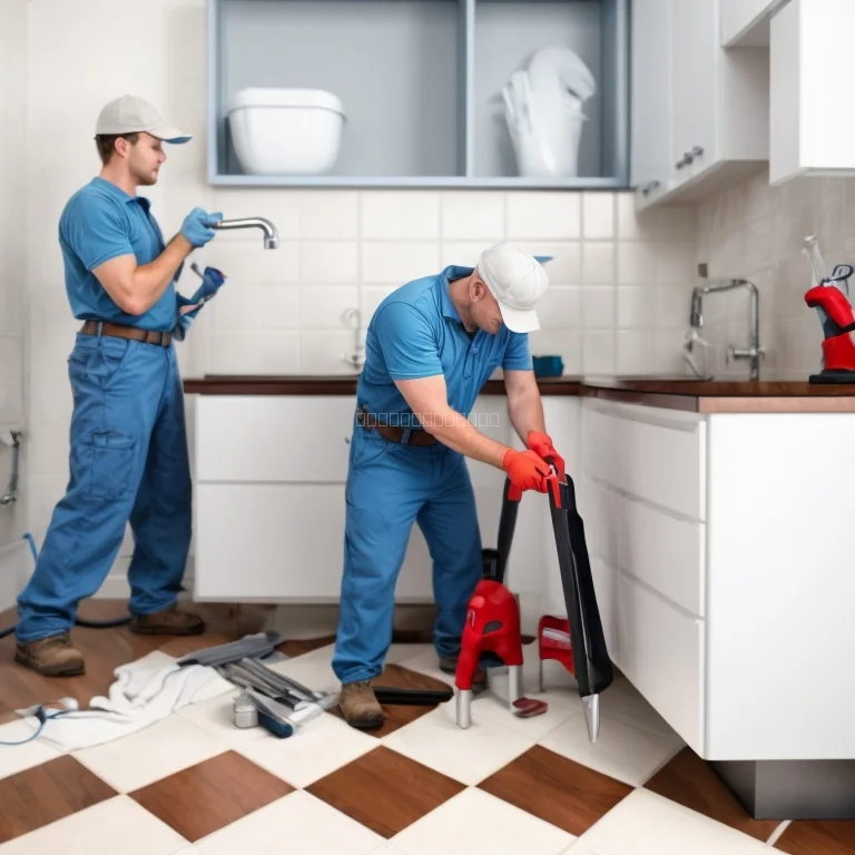 Técnico PipeFixX consertando um cano residencial
